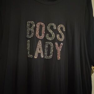 Rebel short sleeved boss lady shirt